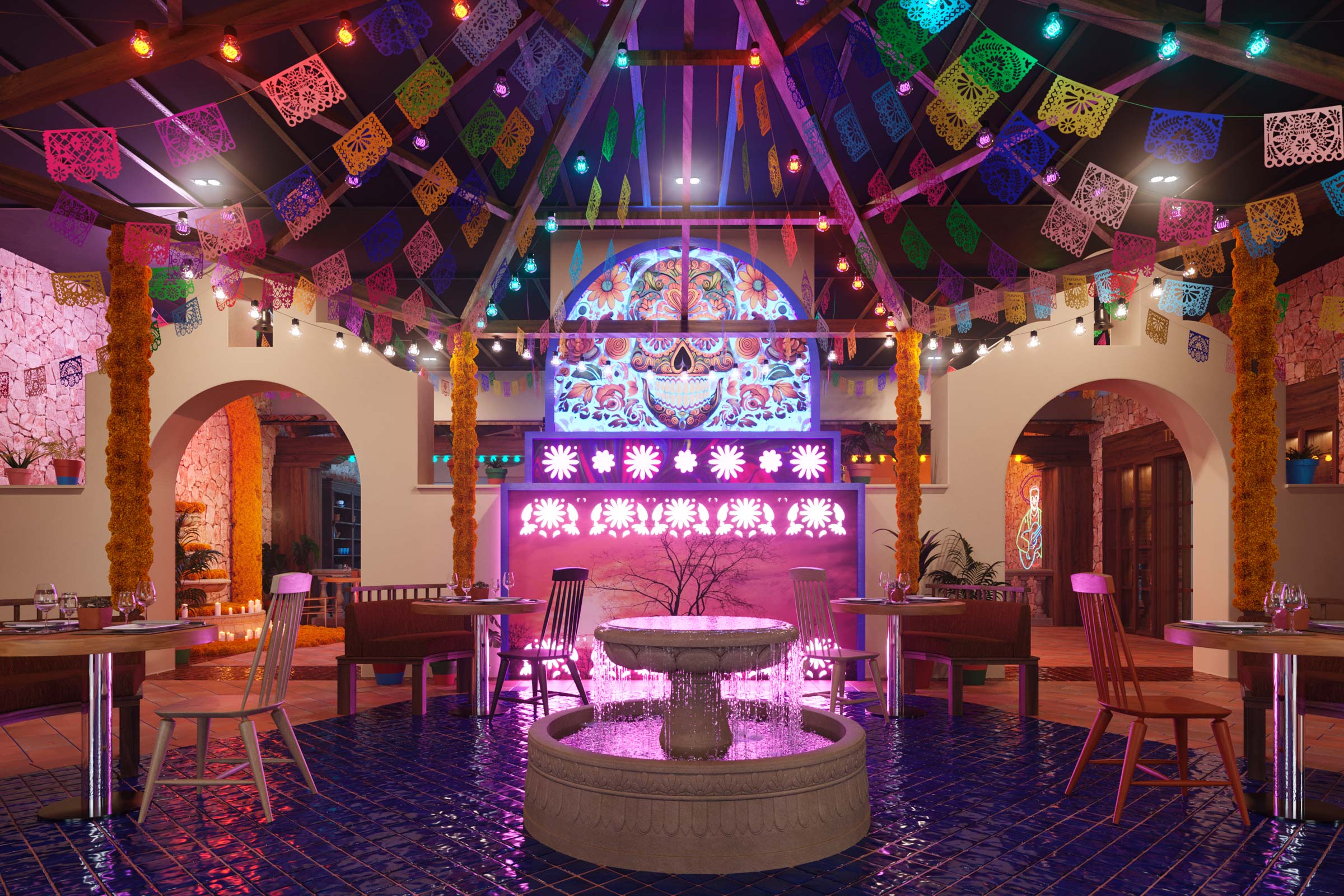 Mexican food in an All Inclusive resort in Cancun