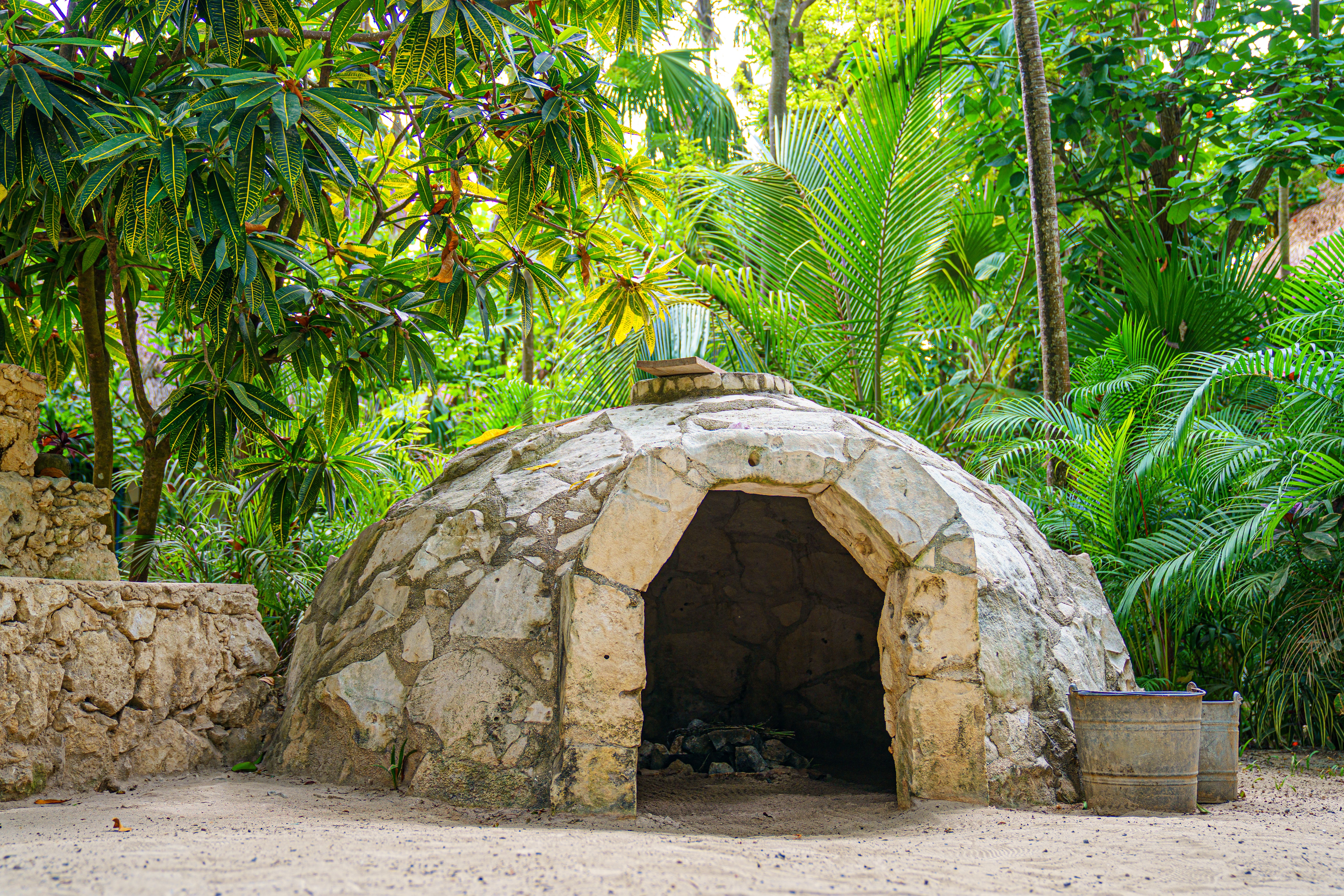 An ancient Temazcal hut also known as a Mexican sweat lodge An ancient Temazcal hut also known as a Mexican sweat lodge