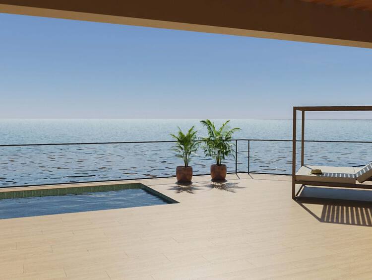 Romantic suite with a private pool and rooftop terrace for two