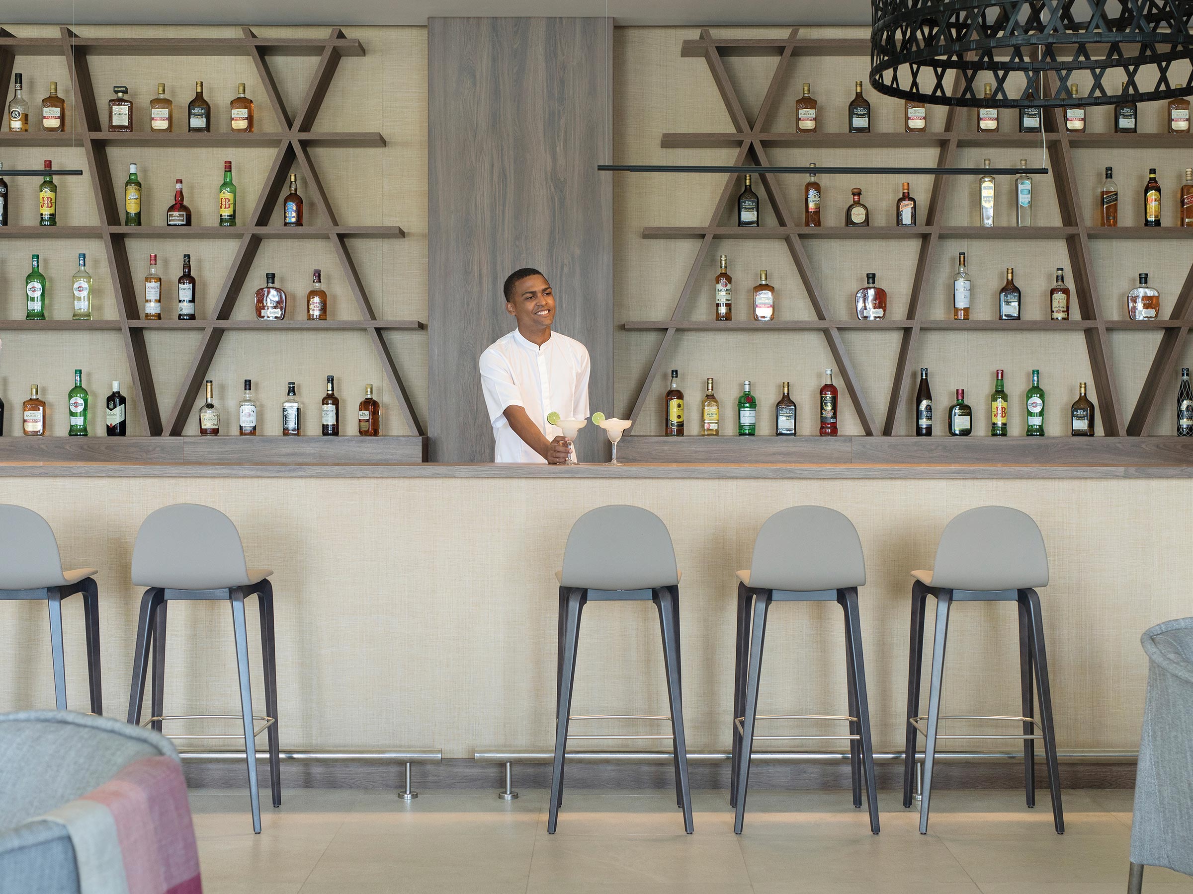 Privacy and a Sleek Atmosphere at Our Excellence Club Bar Privacy and a Sleek Atmosphere at Our Excellence Club Bar