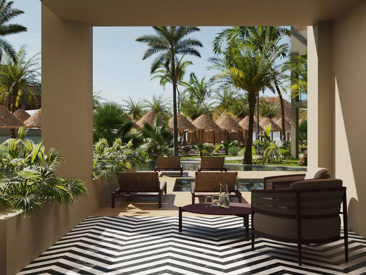 One of the best romantic pool suites in Cancun for honeymooners