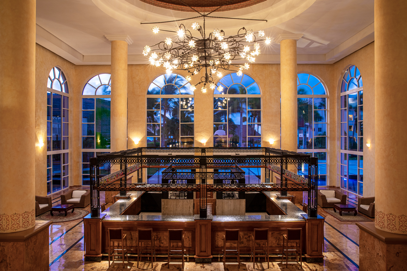 Main Lobby Bar at Excellence Riviera Cancun Main Lobby Bar at Excellence Riviera Cancun