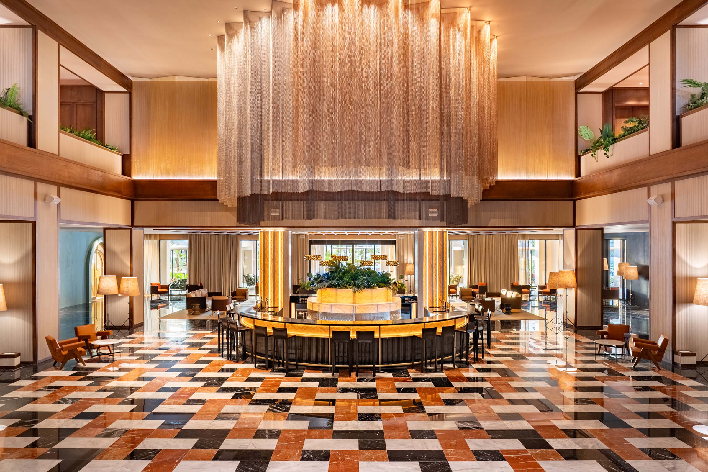 Bar in the lobby of Excellence Coral Playa Mujeres Bar in the lobby of Excellence Coral Playa Mujeres