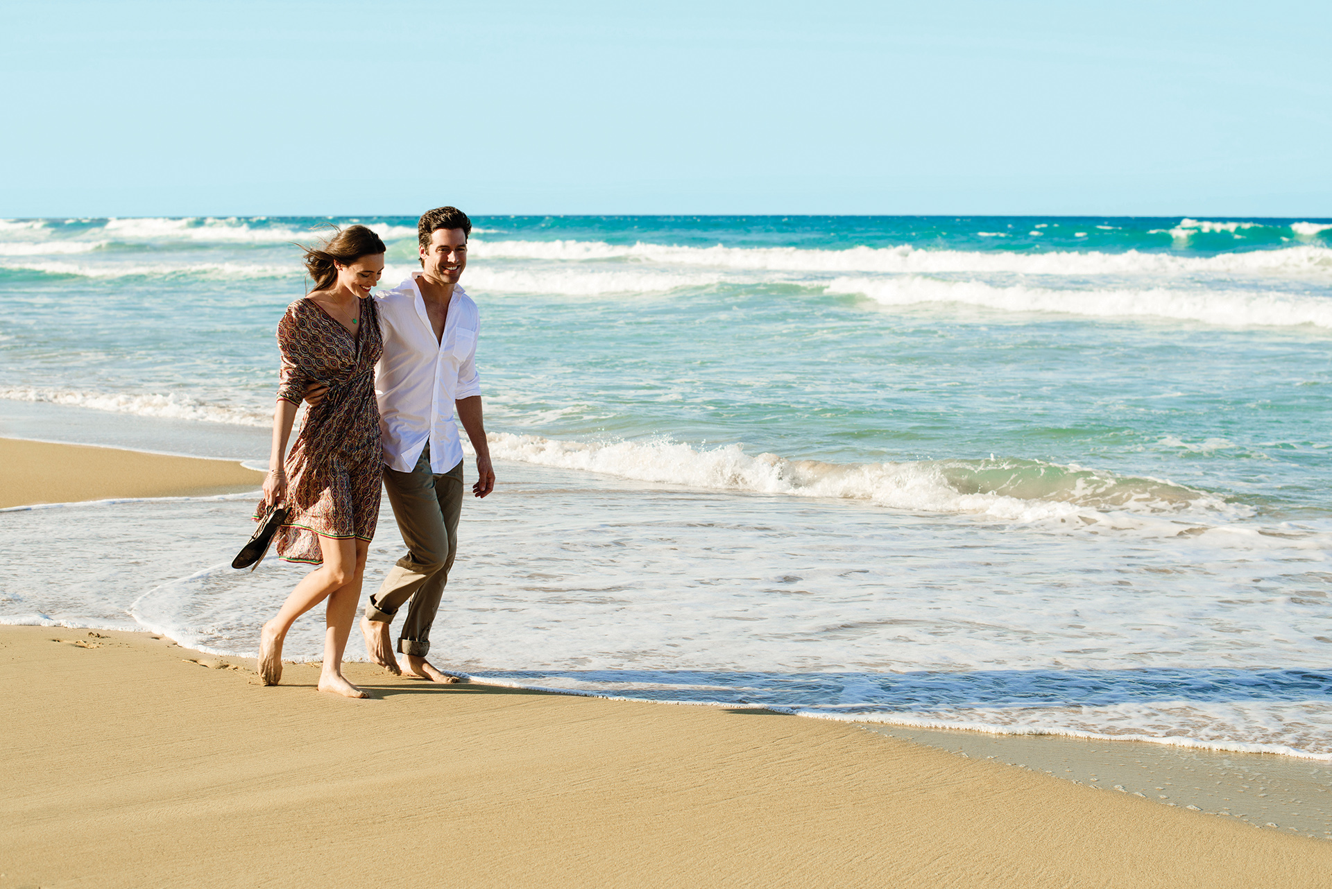 Relaxing walk by the Ocean in Punta Cana