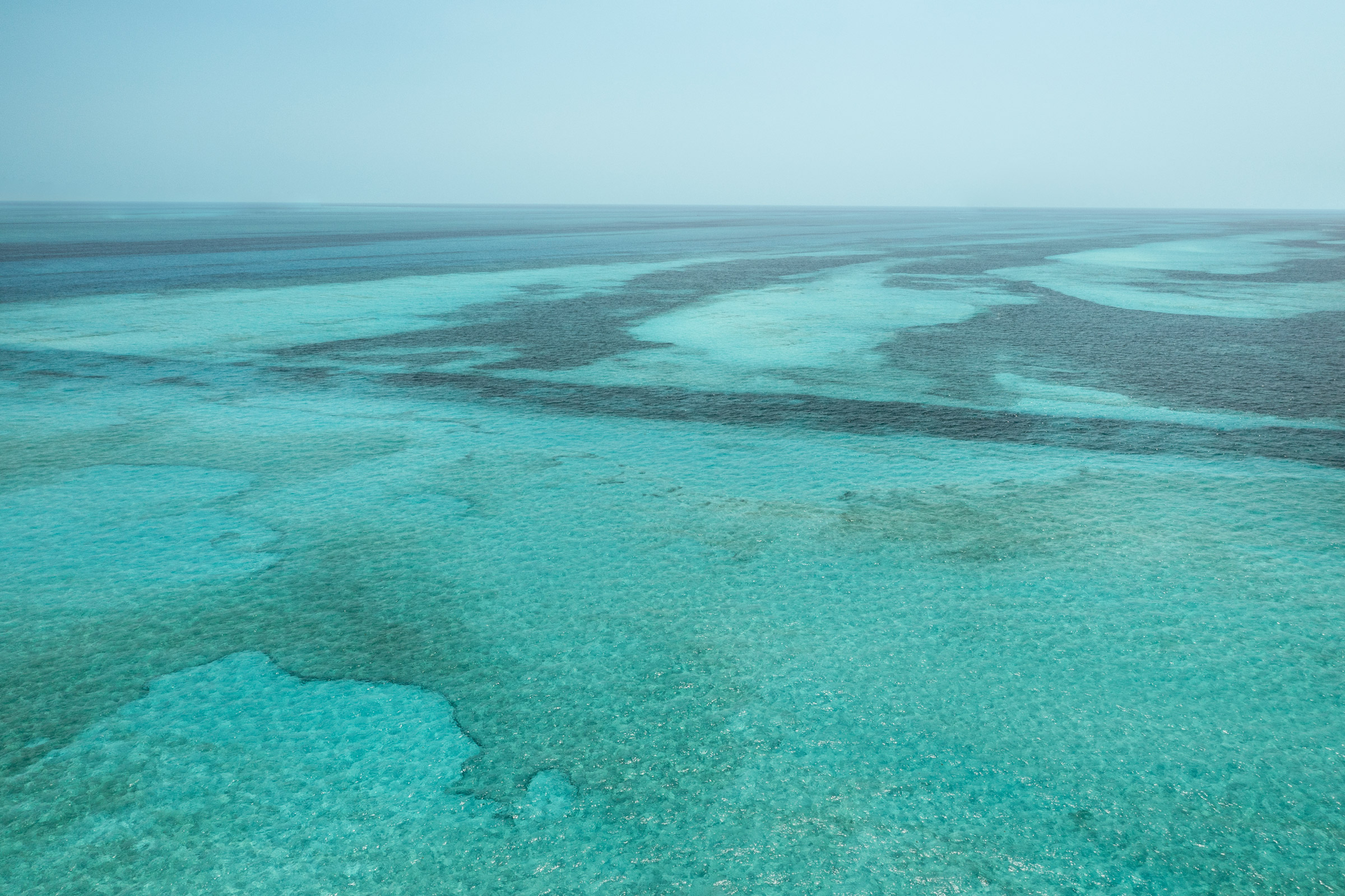 The infinite ocean off the coast of Cancun The infinite ocean off the coast of Cancun
