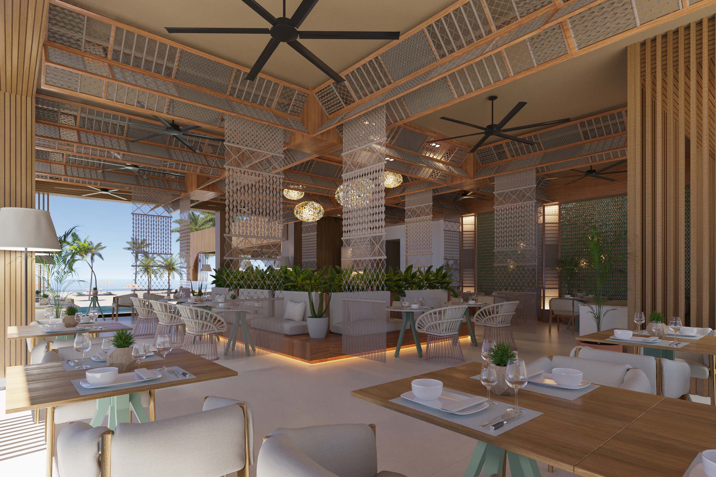 High class club restaruant with international cuisine